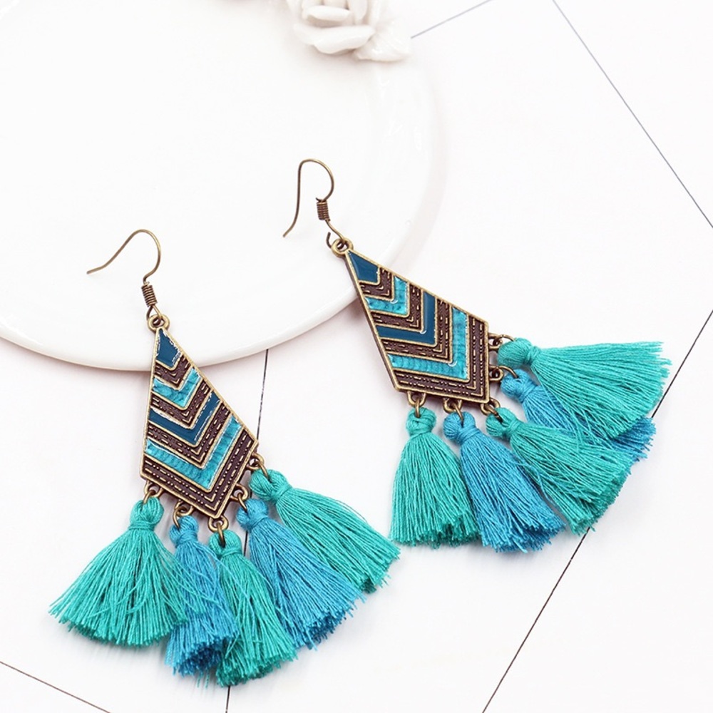 Bohemian Tassel Dangle Earrings